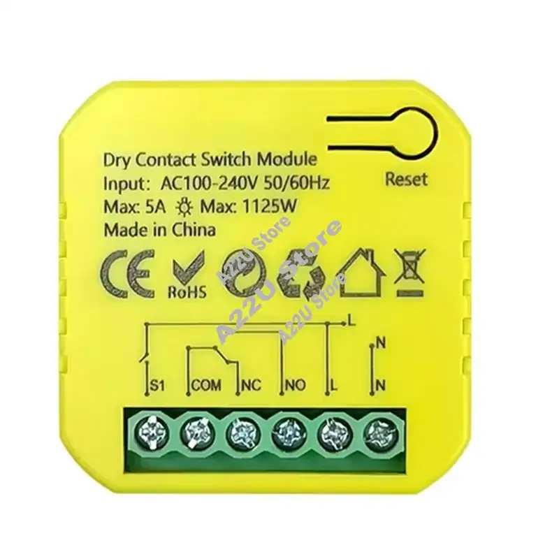 

Hot-Tuya Smart Zigbee реле сухой контактный переключатель 5A приложение дистанционное управление поддержка синхронизации DC12/24V AC100-240V для Google Home Alexa