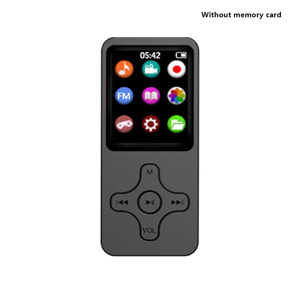 

MP3 Player Portable Sports HiFi Sound Music Speaker E-book Radio Digital Audio Recorder for Casual Without Memory