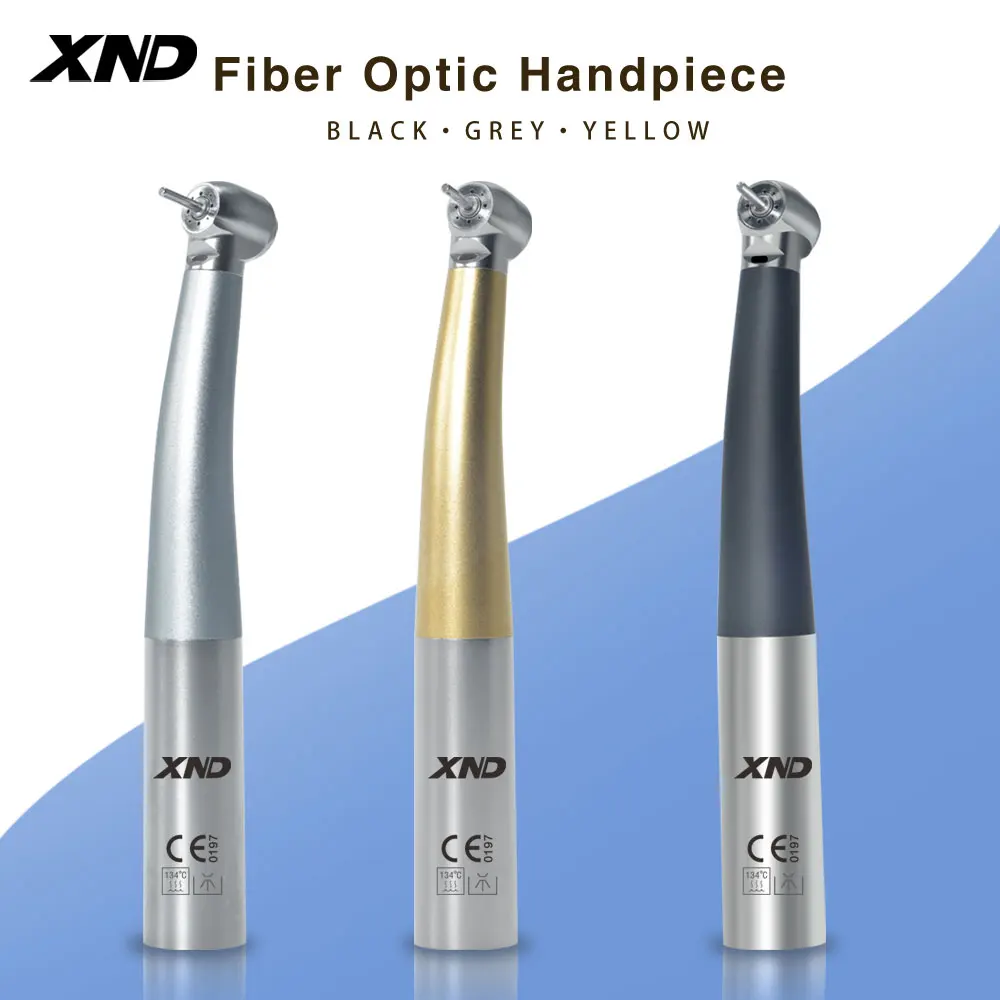 XND Dental Fiber Optic Handpiece Torque Head Air Turbine Ceramic Bearing Dentist Tool Compatible with KaVo 2/4/6 Hole Connectors