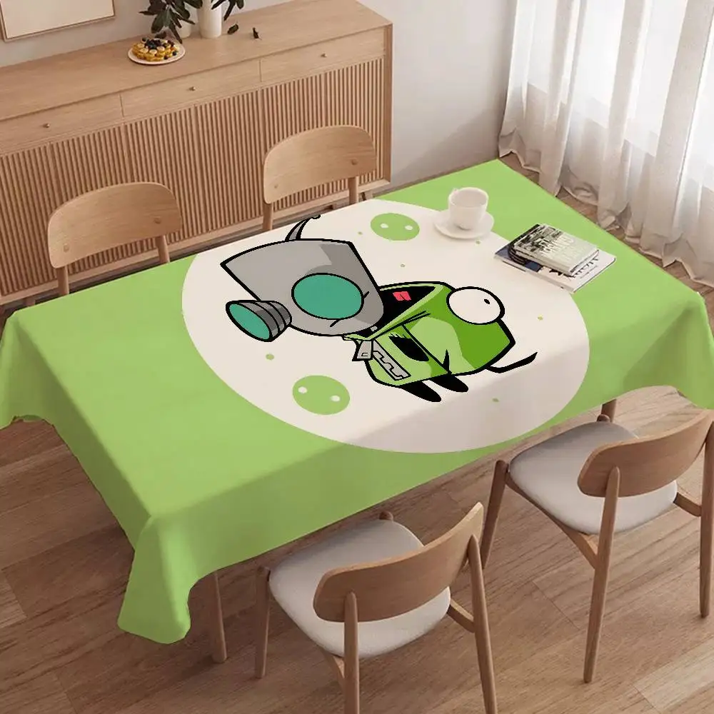 Invader Z-Zim Tablecloth Home Dinner Party Table Cover Wedding Banquet Outdoor Party Cover Hotel Decoration Tablecloths