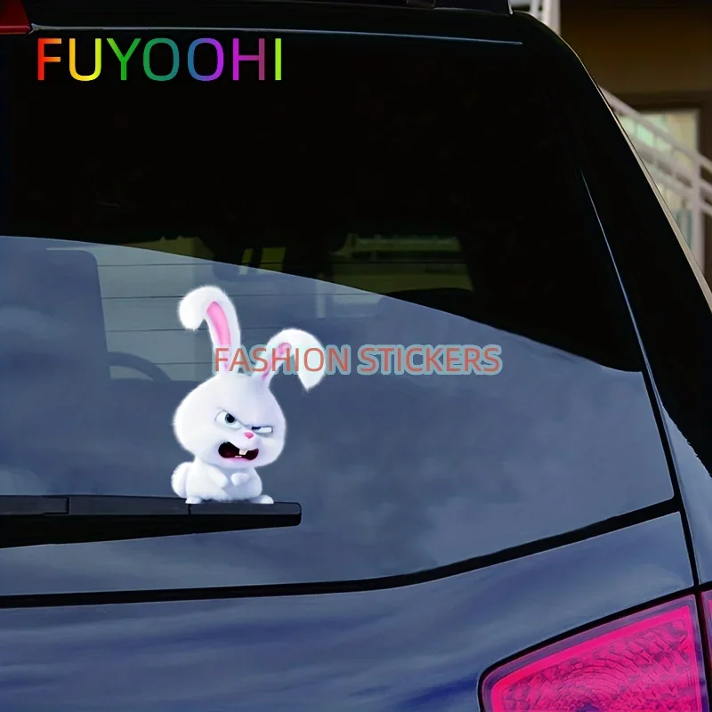

FUYOOHI Vinyl Car Decals Kung Fu Rabbit Stickers Motorcycle Laptop Decal Skateboard Bike Bumper Window Fun Sticker