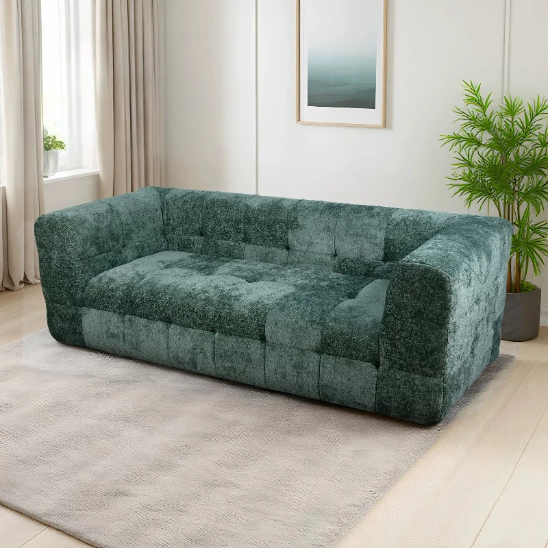 

Corner Couches Boneless Couch Lazy Luxury Comfortable Green Modern Hotel Compressed Sofa Salon Loveseat Living Room Furniture