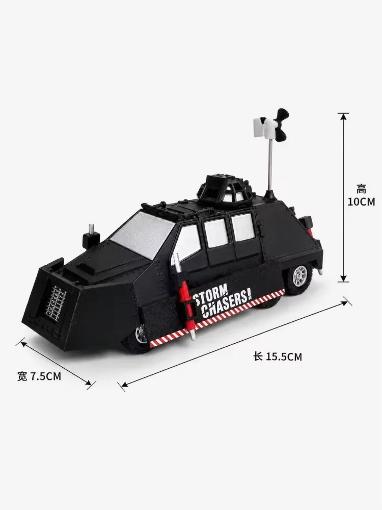 Model statyczny pojazdu TIV 2, wyprodukowany metodą druku 3D, przedstawiający pojazd do przeciwdziałania tornadom, idealny jako ozdoba na biurko, element kolekcjonerski lub prezent. — 2