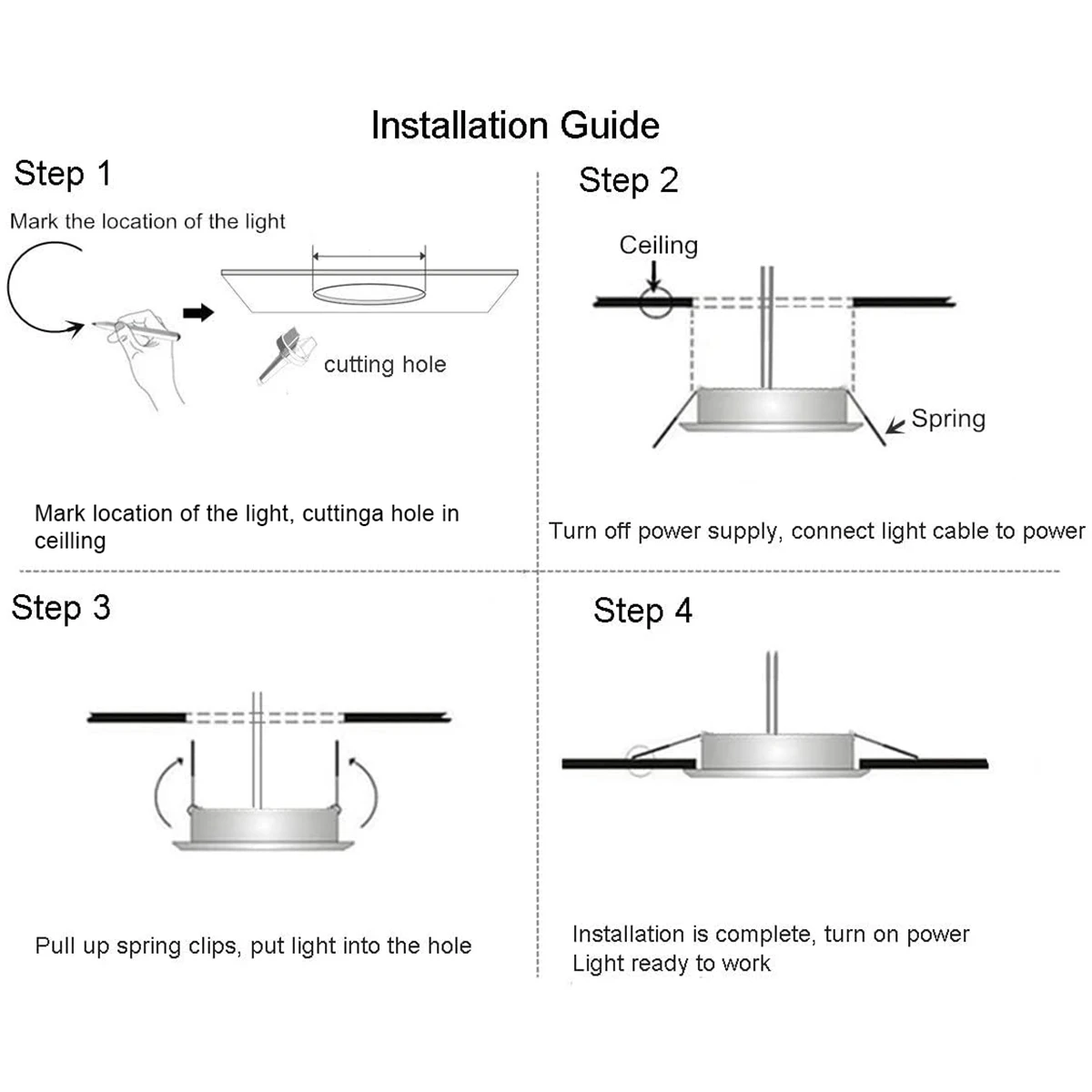 Led Downlight 7W 2.5Inch Ceiling Mini 220V 3 Color Black Anti Recessed Light Spotlight Indoor Lighting Downlights for Home