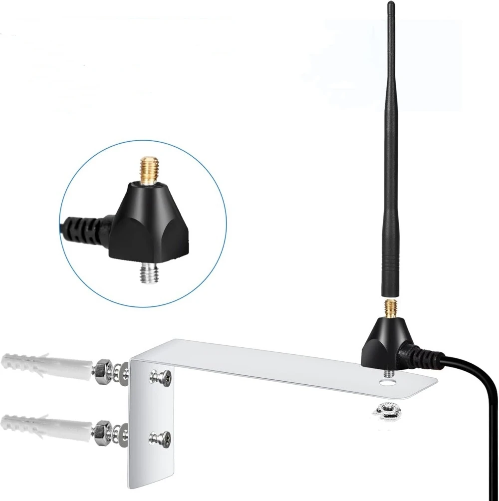 Garage Door Opener Antenna 433.92 MHz Long Range Receiver 16 feet Low Loss Cable Antenna Compatible With All 433Mhz Gate Opener