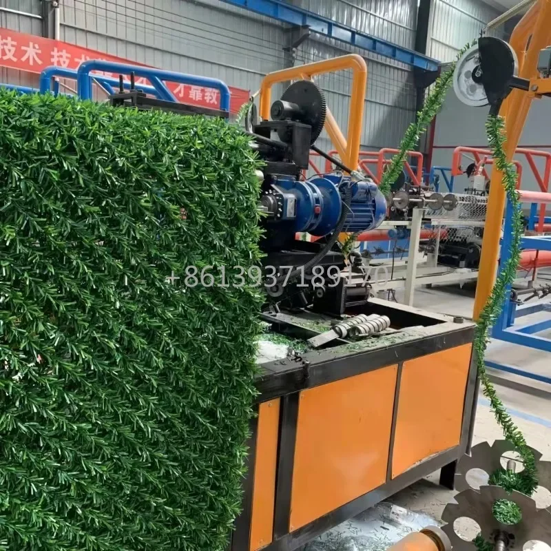 Good Quality Green Artificial Grass Fence Making Machine