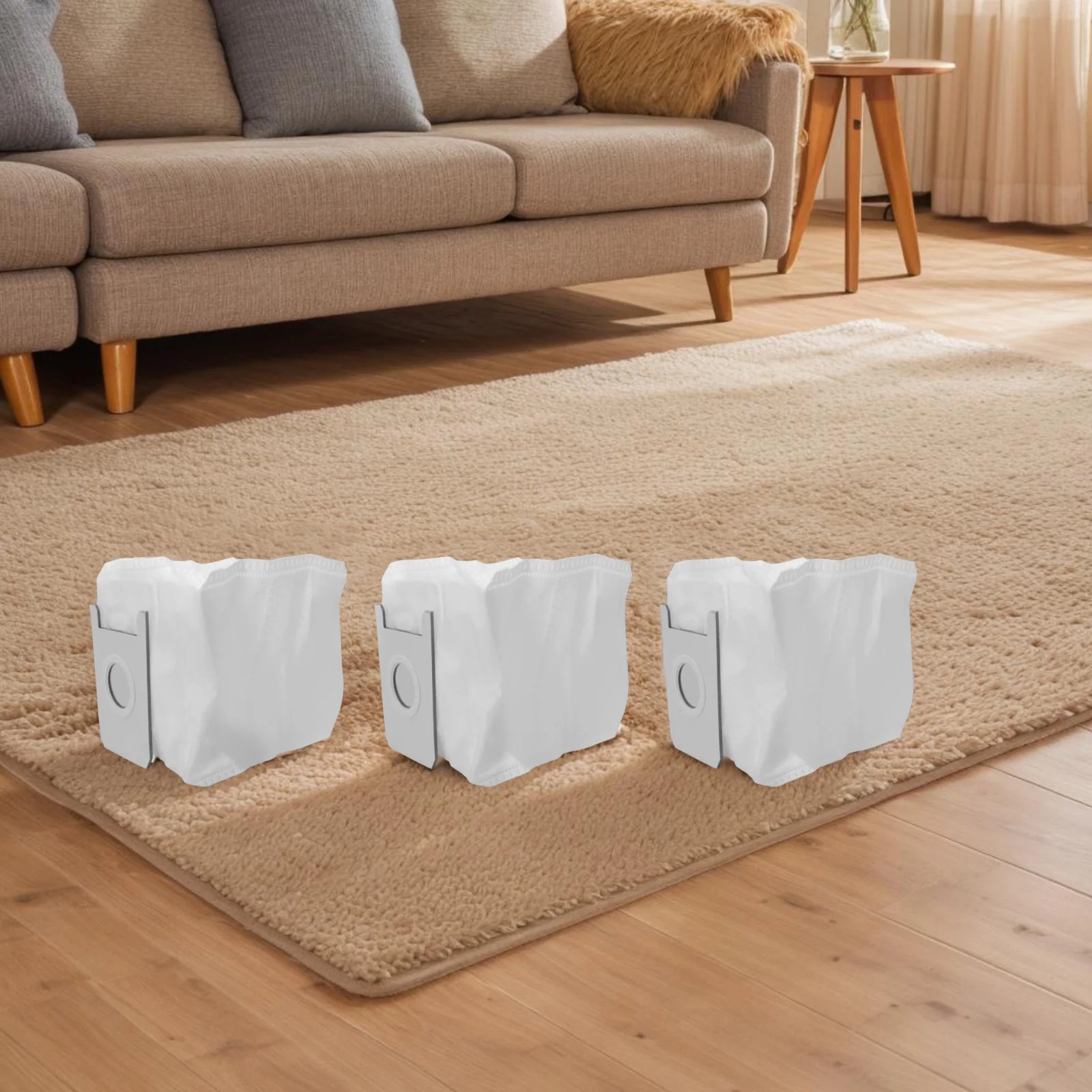 

For Conga Home 2000 Self-Emptying Vacuum 3pcs Vacuum Bags Pet Owners Easy To Install Dust Bags Part Efficient Suction