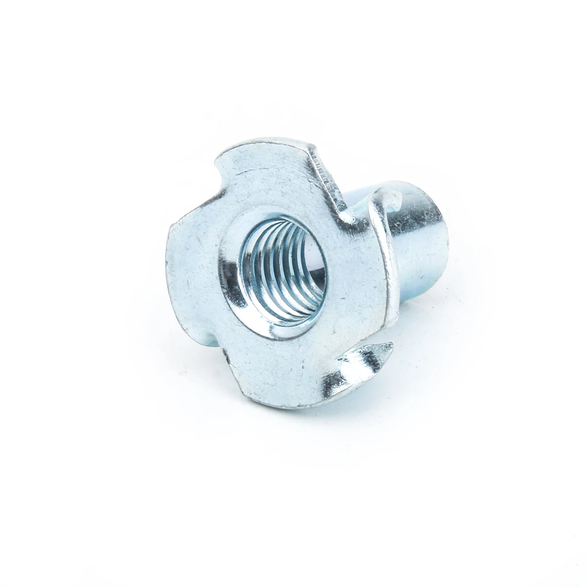 20PCS M2*20 Four Claws Nut T-nut Blind Pronged Insert T-Nut Height 2.3cm for Wood Furniture Hardware