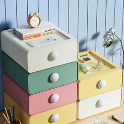 Colourful Desktop Organizer Drawer Cosmetic Desk Dormitory Desk Cascading Storage Boxes Organizers