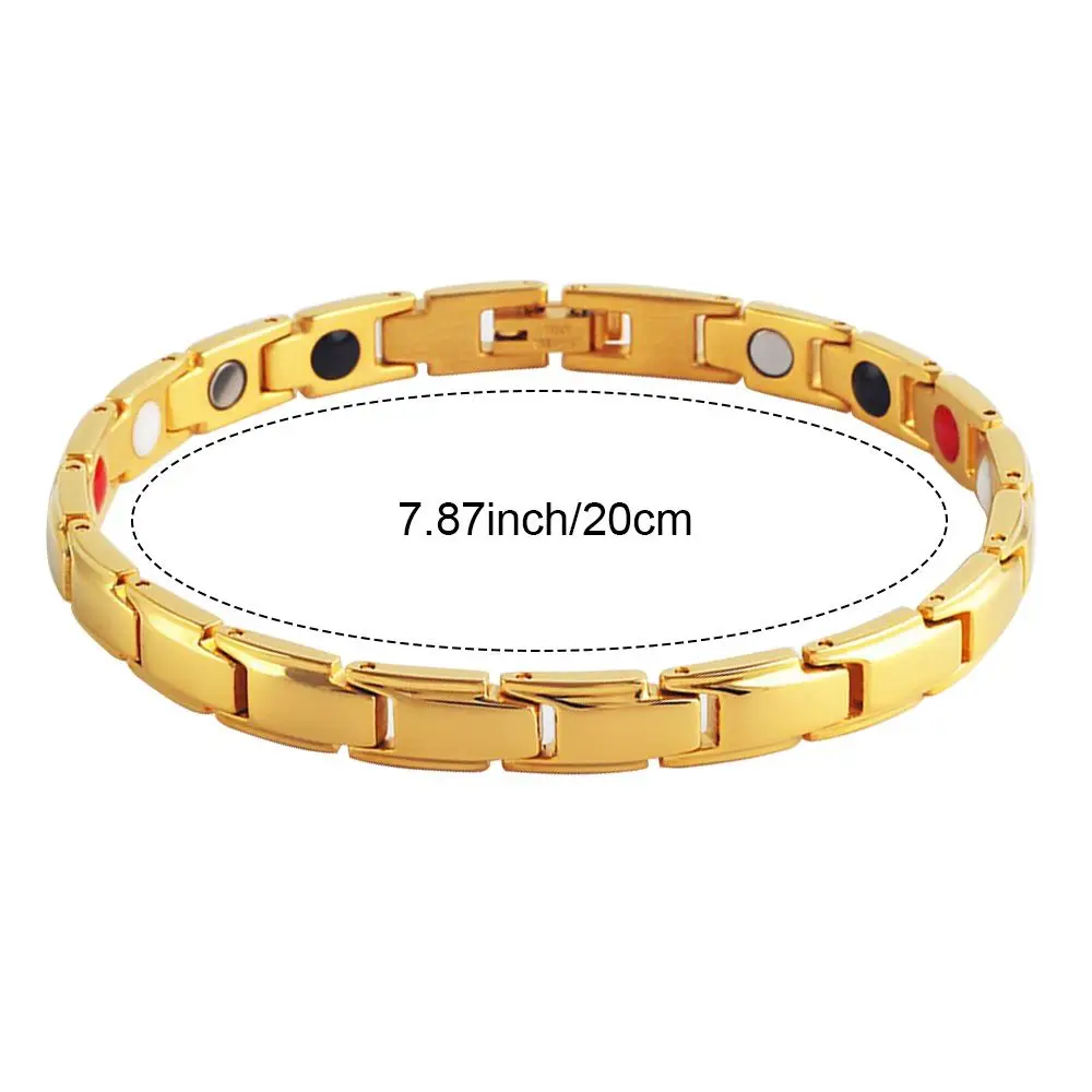 Women Men Sleep Aid Jewelry Treatment Health Care Hematite Detachable Bangle Magnetic Therapy Bracelet Energy Healing