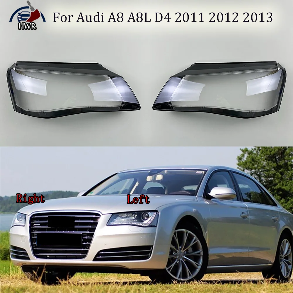 

For Audi A8 A8L D4 2011 2012 2013 Headlamp Cover Lampshade Lamp Shade Headlight Shell Lens Plexiglass Auto Replacement Parts