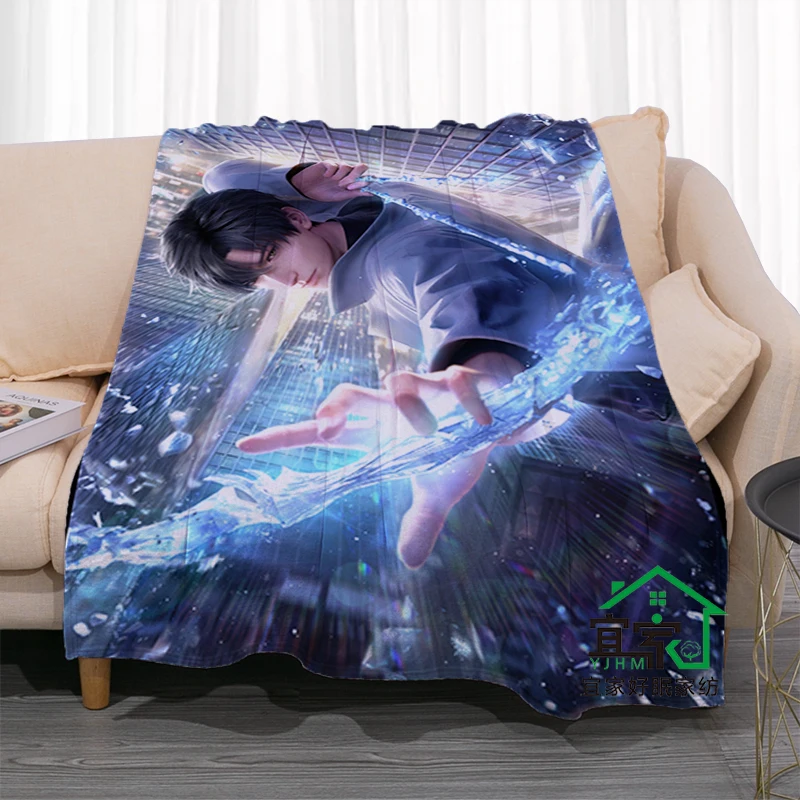 Anime Love and Deepspace Sylus Cosplay Muscle Men Nap Blanket Cartoon Flannel Blankets Air Conditioning Soogan Rug Xmas Gift