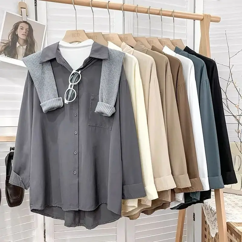 

Elegant Long Sleeve White Shirt for Women