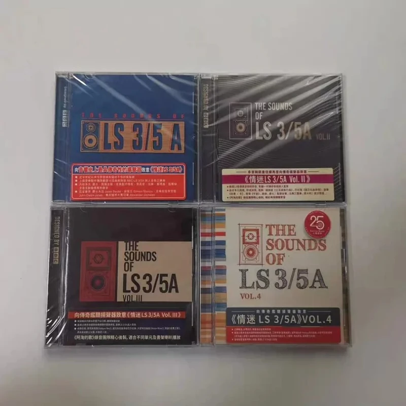 The Sounds of LS 3/5A Audiophile Reference Test CD Vol.1-4, Multi-Genre High-Fidelity Demo Album for Studio Monitor Calibration