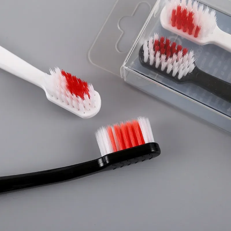 2pcs/Set Black White Heart Couple Brush Teeth Soft-bristle Toothbrush Eco Friendly Nano Adults Toothbrush Dental Care Kids Brush