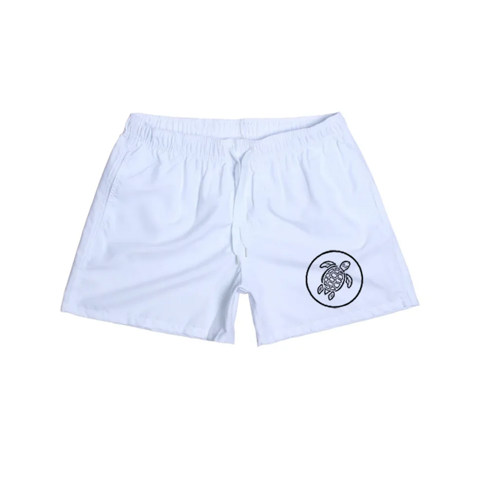 Asian size 2026 Summer Men Turtle Print Quick Dry Board Shorts Lightweight Elastic Drawstring Beach Surf Trunks Loose Vacation C