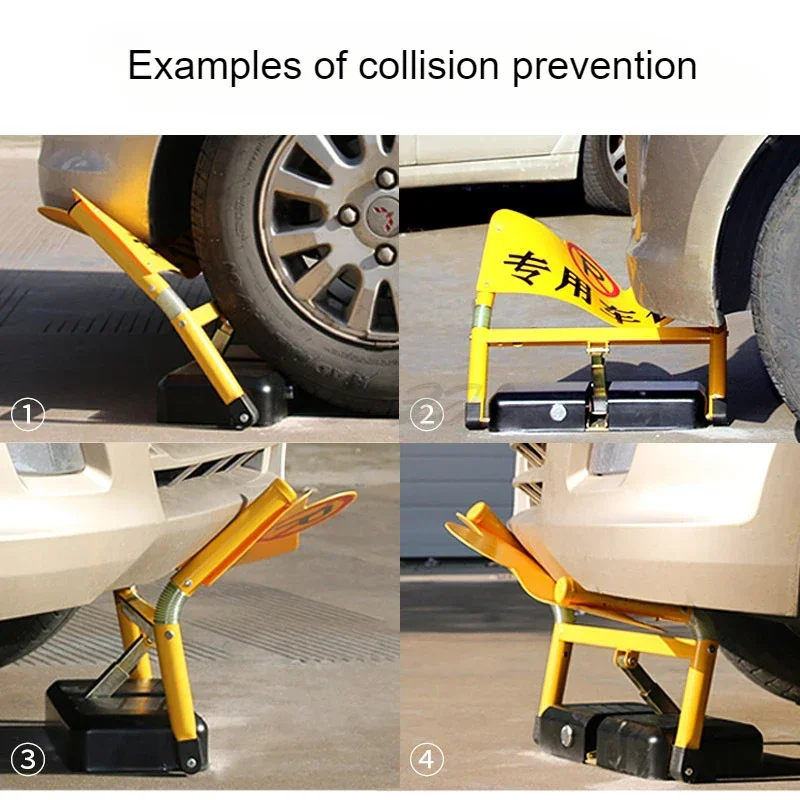 Bloqueio de estacionamento remoto inteligente com aviso de colisão de 360 graus e bloqueio de aterramento Controle remoto seguro e confiável