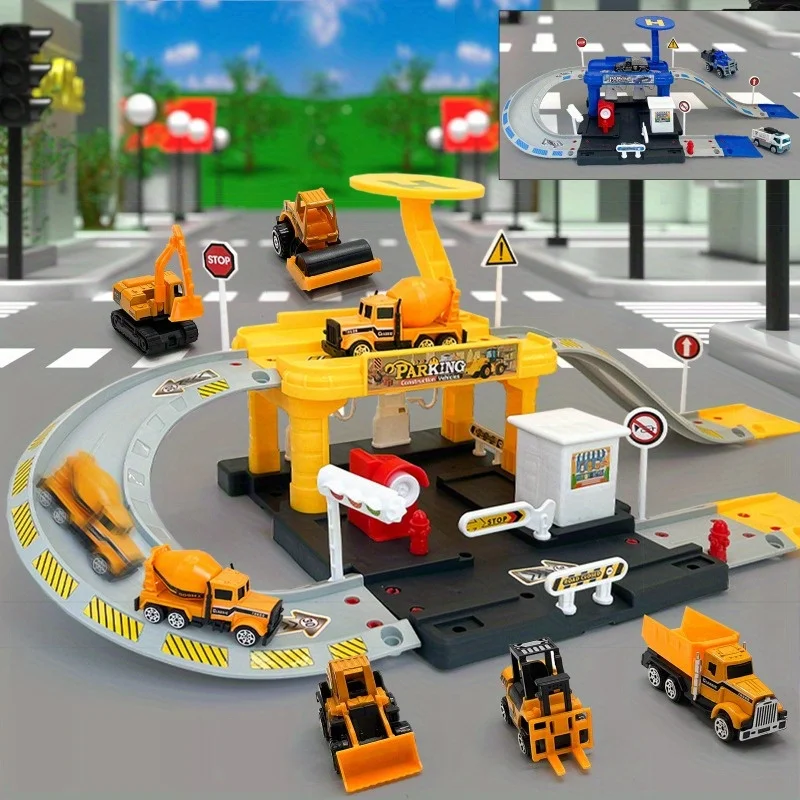 

Набор треков, сбор автомобильных треков, имитация парковки, дорога, детские развивающие игрушки, подходят для мальчиков и девочек.