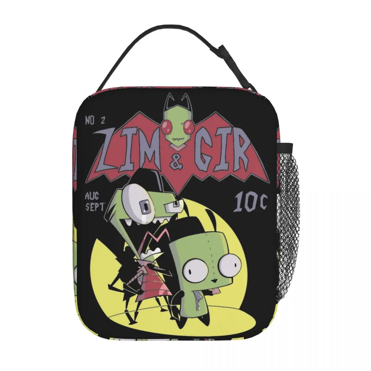 

Zim And Gir Invader Zim Insulated Lunch Bag High Capacity Meal Container Cooler Bag Lunch Box Tote College Travel Food Bag