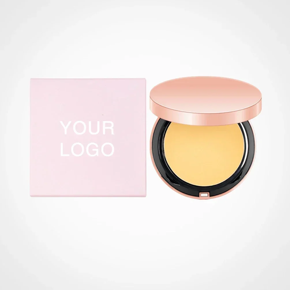 Private Label 8-Color 2-layer Concealer Pressed Powder Custom Logo Long Lasting Non Fade Bright Natural Skin Makeup Wholesale