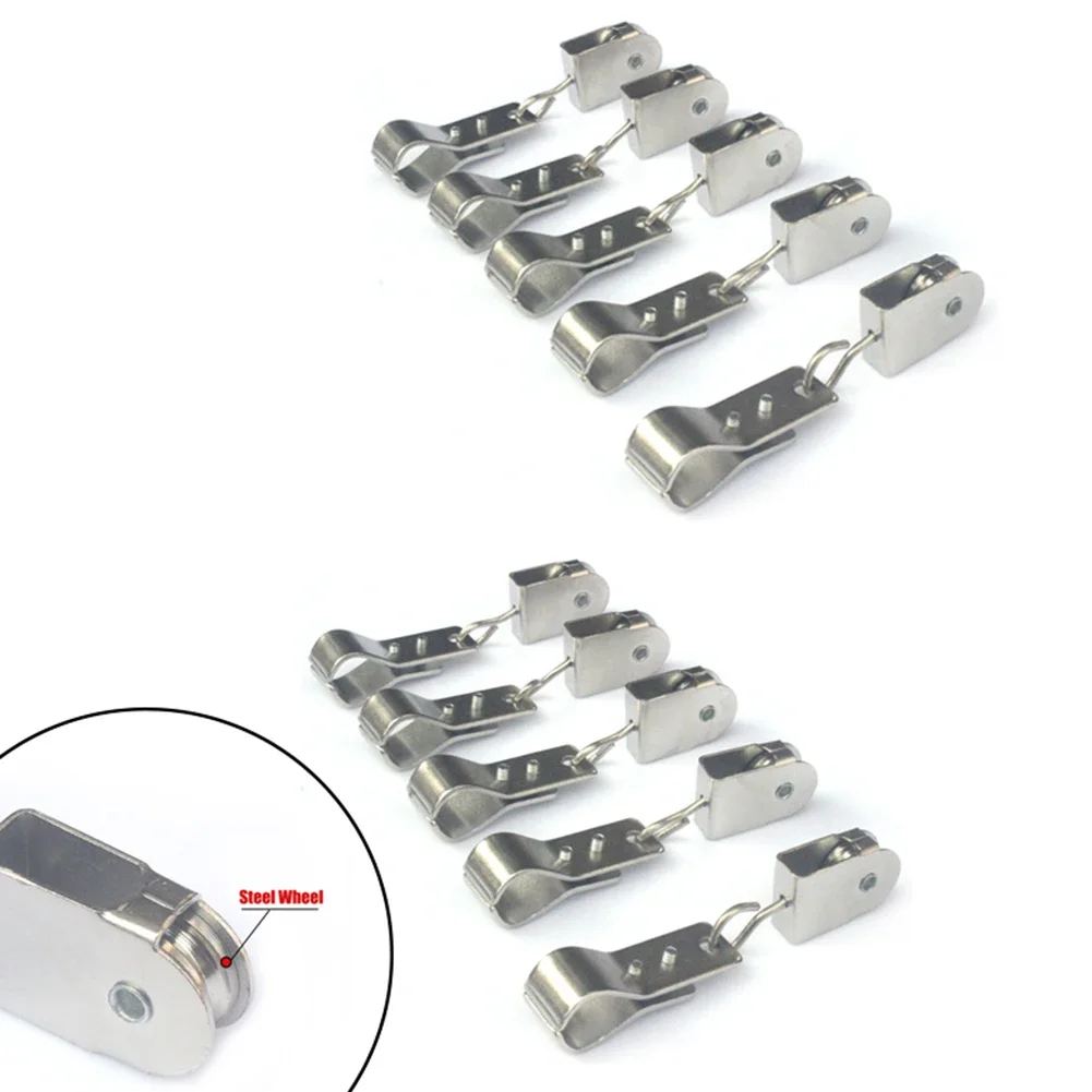 Stainless Steel Pulley Wheel Heavy Duty 304 Stainless Steel Pulley & Clamps For Shade Sail Installation