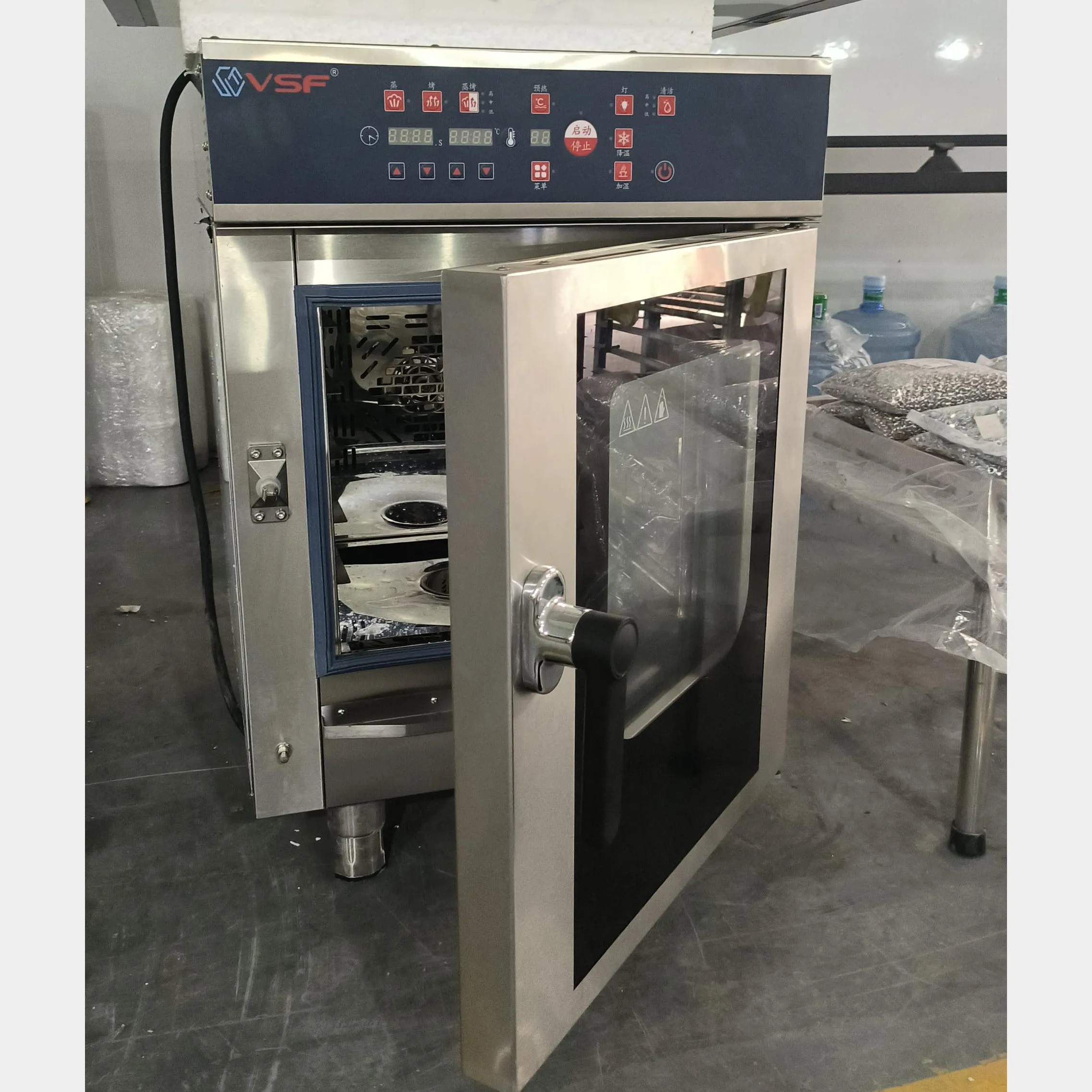 فرن خبز تجاري متعدد الوظائف للتبخير من الفولاذ المقاوم للصدأ لتنظيف النجوم ومتاجر المطاعم الفندقية