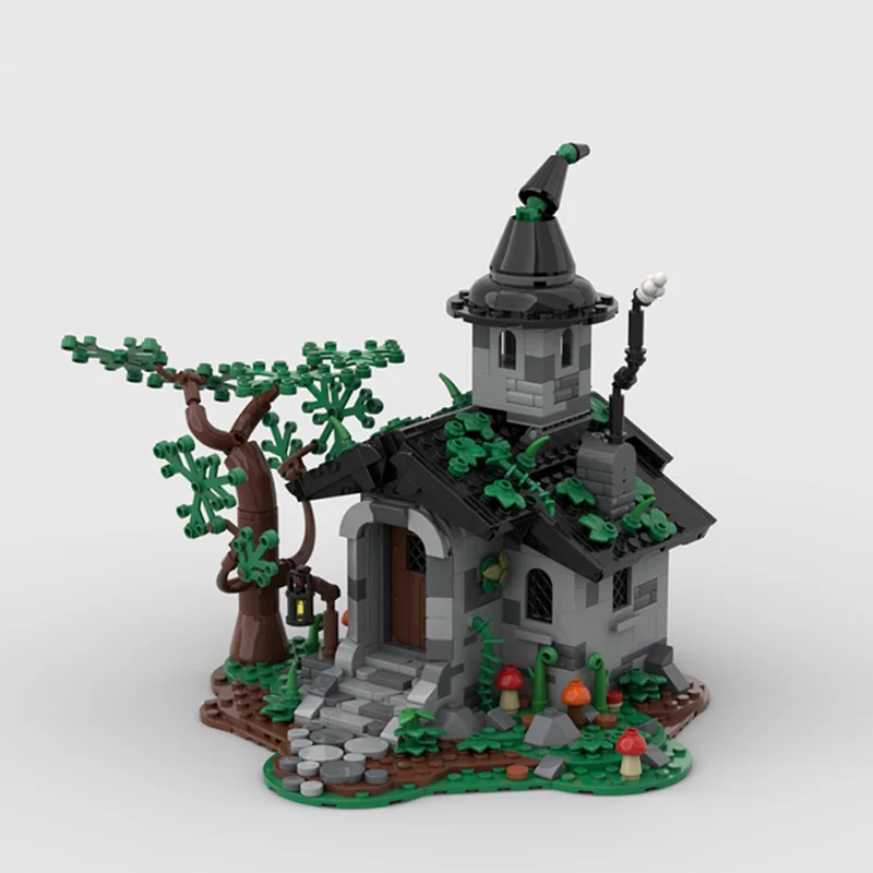 731 Piezas de Construcción Modular, Casa de Bruja MOC, Bloques de Construcción Modulares Personalizables, Diseño Creativo, Tecnología DIY, Juguete para Niños, Regalo de Cumpleaños