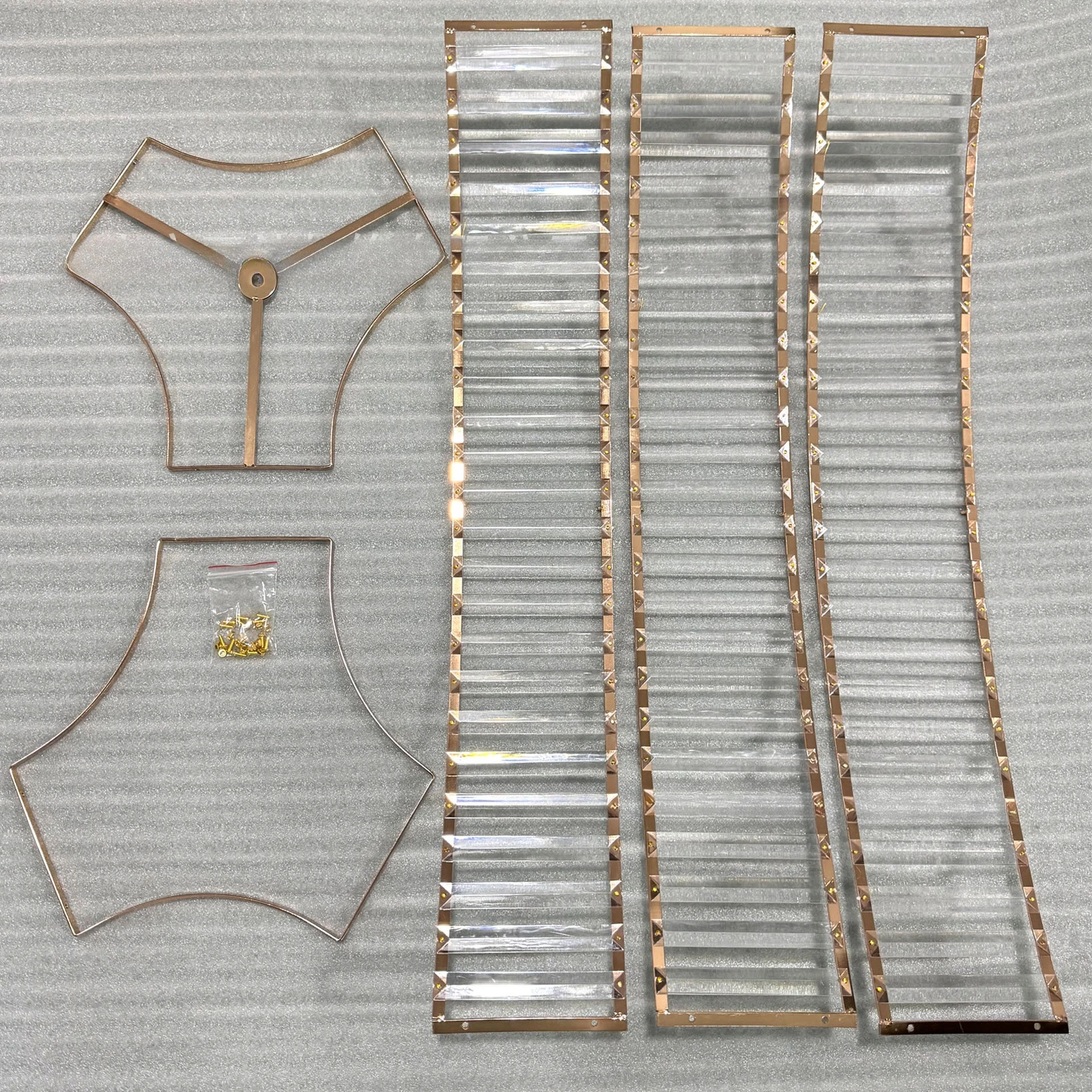 Wrought iron electroplating decorative table flower ware wedding hall banquet hall stage arrangement ornament