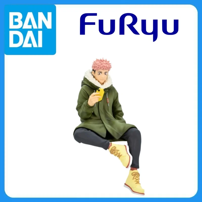 En stock: Figura original FuRyu Jujutsu Kaisen Itadori Yuji Noodle Stopper, versión 2 Ishou, kit de garaje, modelo de juguete de anime y dibujos animados.