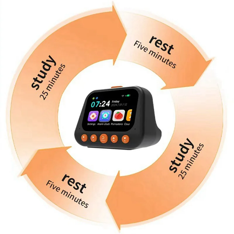 

Children's AI Intelligent Alarm Clock Multifunctional Voice Dialogue Machine Time Management Self-Disciplined Clock B