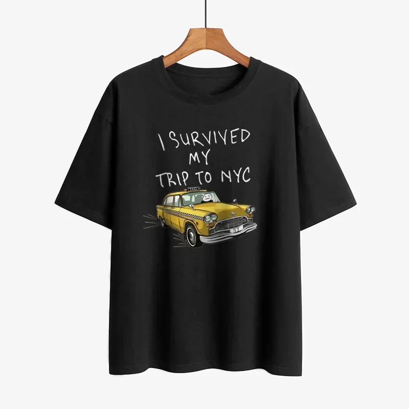 I Survived My Trip To NYC - I Overcame My Trip to New York City. Yellow Taxi, American T-shirt, Man.