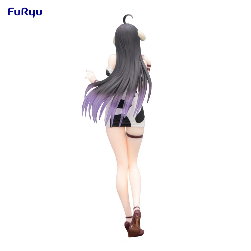 IN Stock Original FuRyu Trio-Try-iT OVERLORD Albedo  Mini Dress Cow Print Ver.  Action Figure 21Cm PVC Model Collectible Gift ﻿