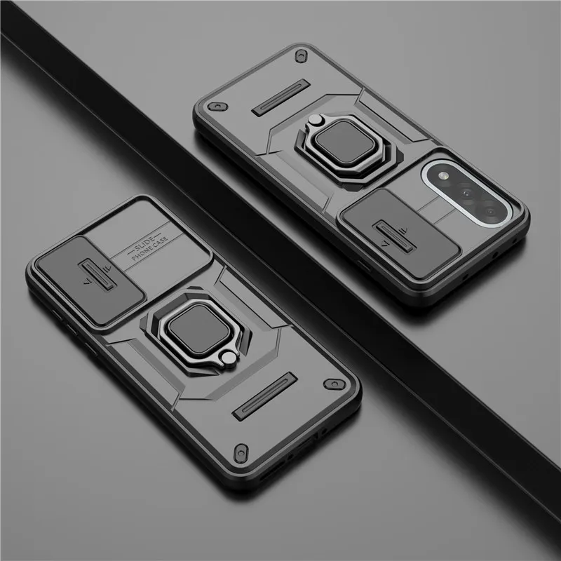 

For OnePlus Nord 5 Cover For OnePlus Nord CE3 CE4 CE5 5 Case Lens Sliding Window Protector Armor Shockproof Holder Bumper