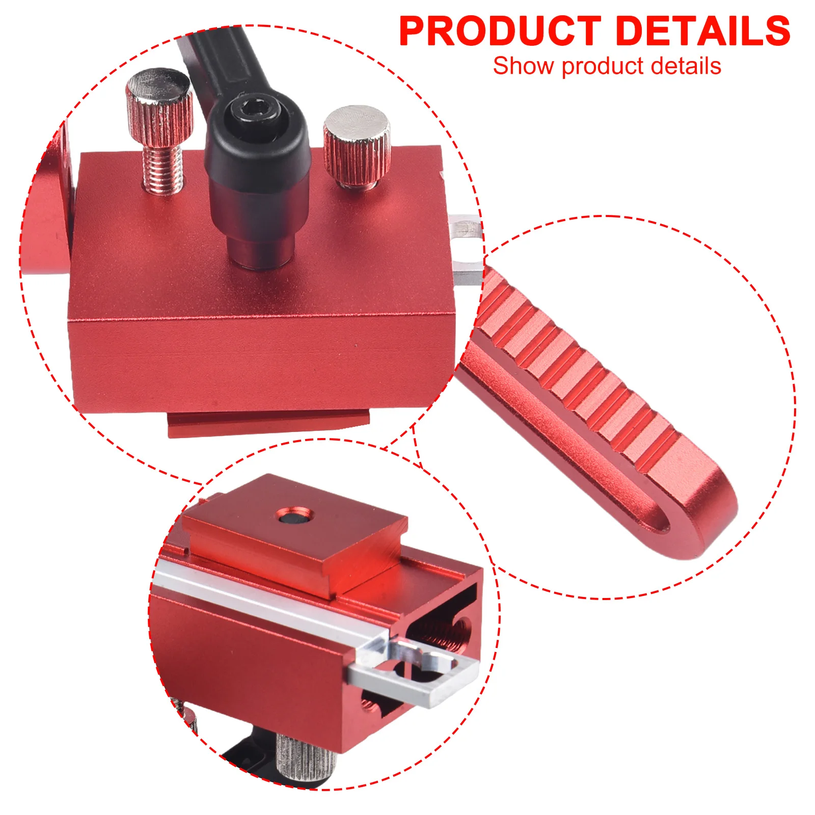 Sleek Design Aluminium Alloy Miter Track Stop Reliable Adjustable Length Limiting Tool Suitable for CNC Machines and More