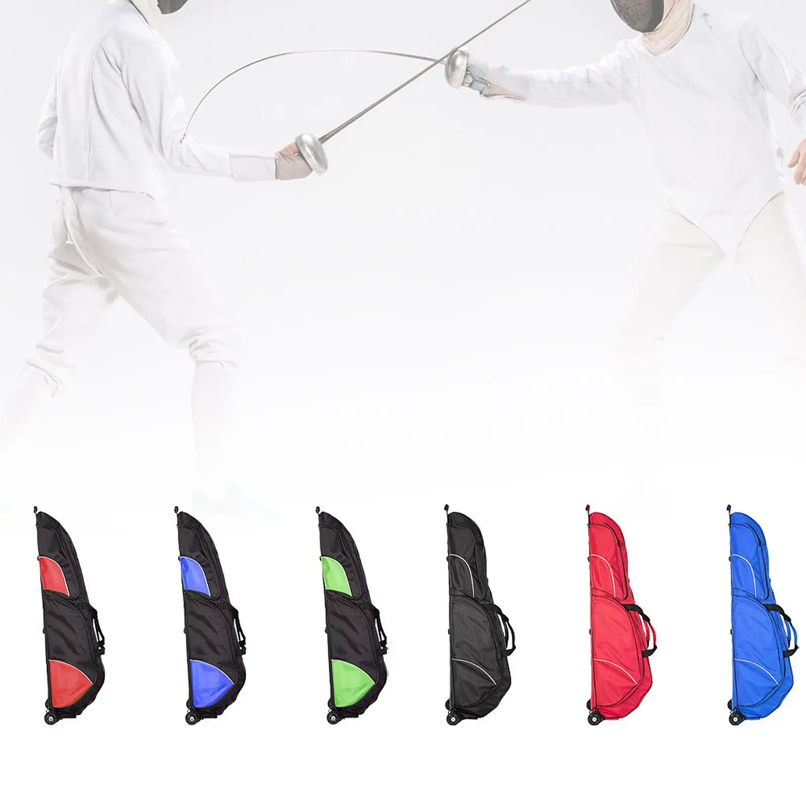 

Fencing Bag with Wheels Convenient to Carry Organizer Large Capacity with Handle Holder Fencing Storage Bag for Men Women