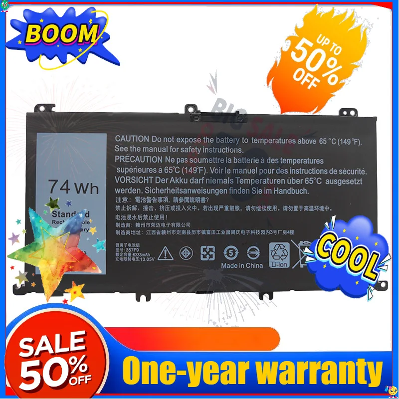 SWZY New 357F9 Battery For DELL Inspiron 15 Gaming 5576 5577 7566 7567 7000 7557 P65F P57F P65F001 P57F001