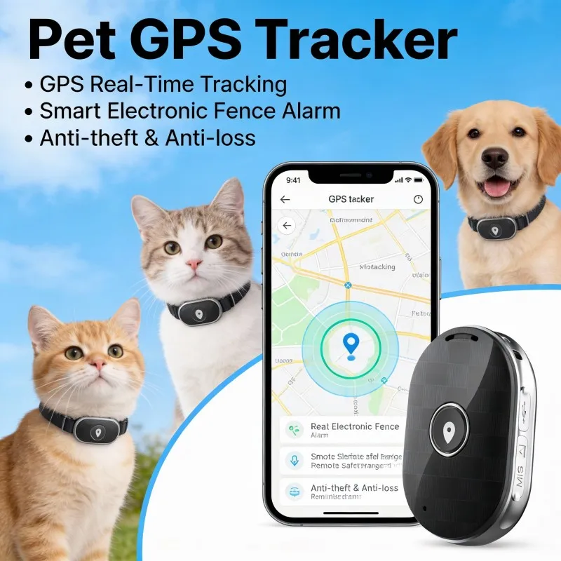 

Водонепроницаемый мини-GPS-трекер для домашних животных, локатор для домашних животных, трекер для пожилых собак, дети, WIFI