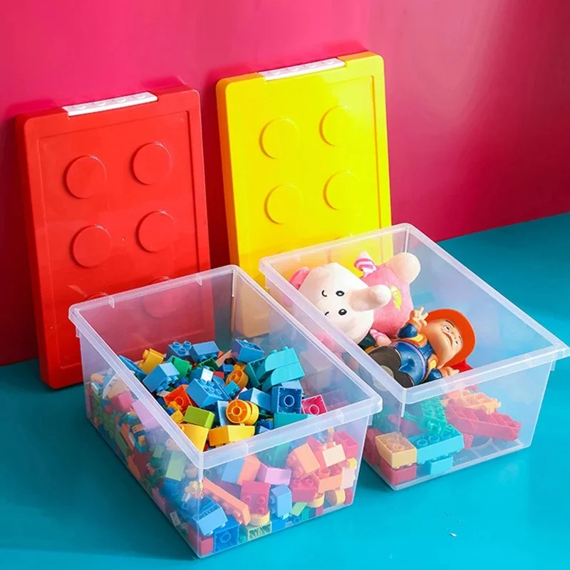 Portable Plastic Storage Box, Multipurpose Kids Organizer for Building Blocks, Toys, Stationery & Bedroom Storage
