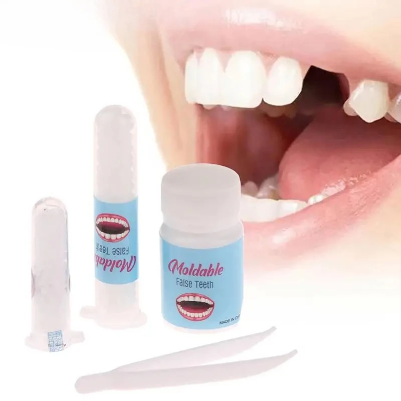 Resina 10g/15g/20g Denti E Lacune FalseTeeth Colla Solido Kit di Riparazione Temporanea Dei Denti Protesi Adesivo Sbiancamento Dei Denti bellezza dei denti