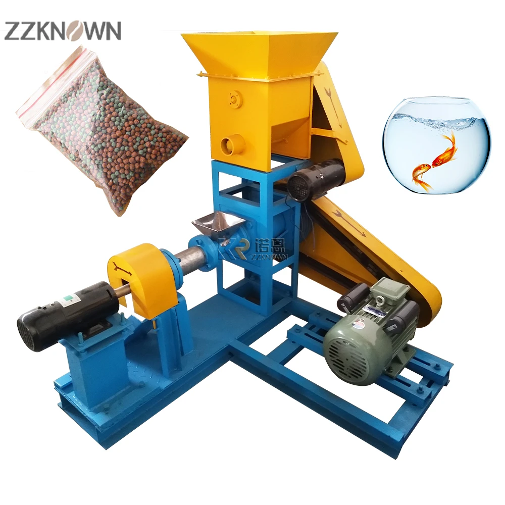 

Stainless Steel Dog Floating Fish Chicken Animal Feed Pellet Making Machine Price Floating Fish Pet Food Feed Machinery
