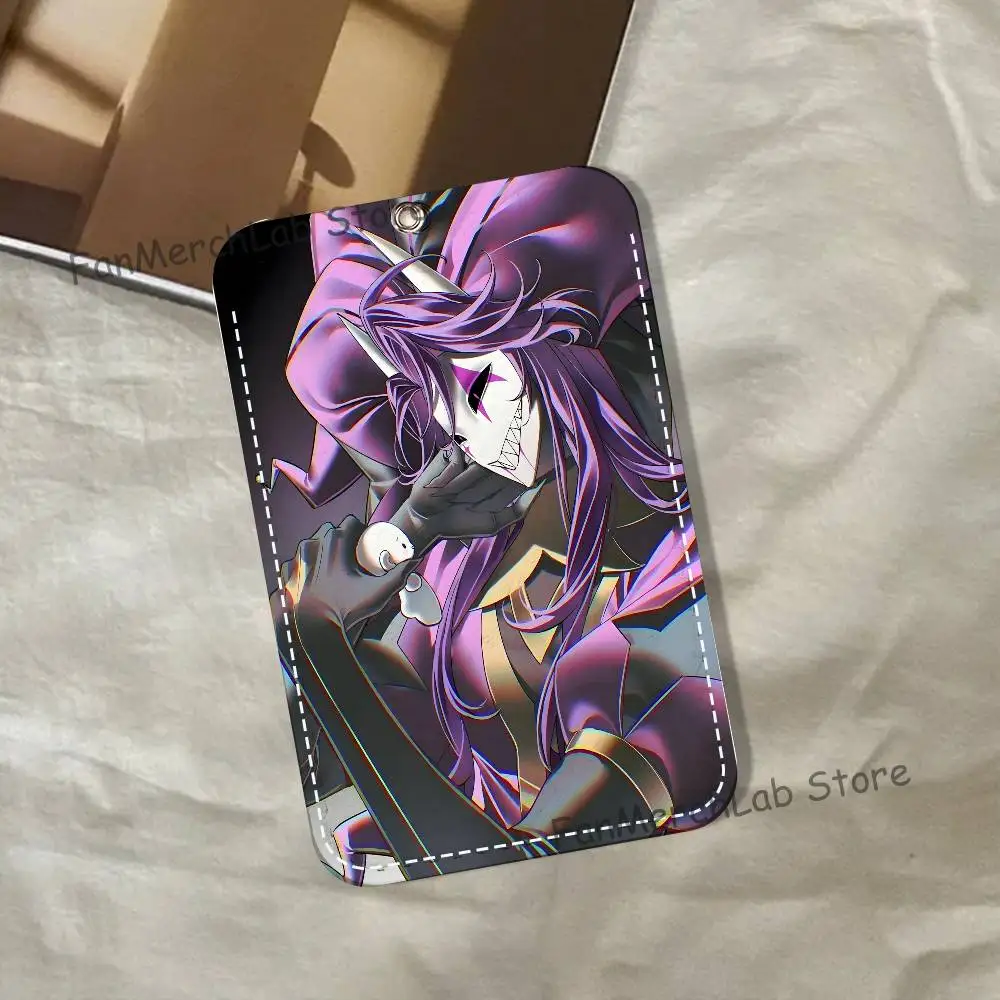 J-Jester F-FreakS C-Circus Cartoon Card Keychain Anime Fashion Pendant Bag ID Door Card Case Bus Card Cute Adult