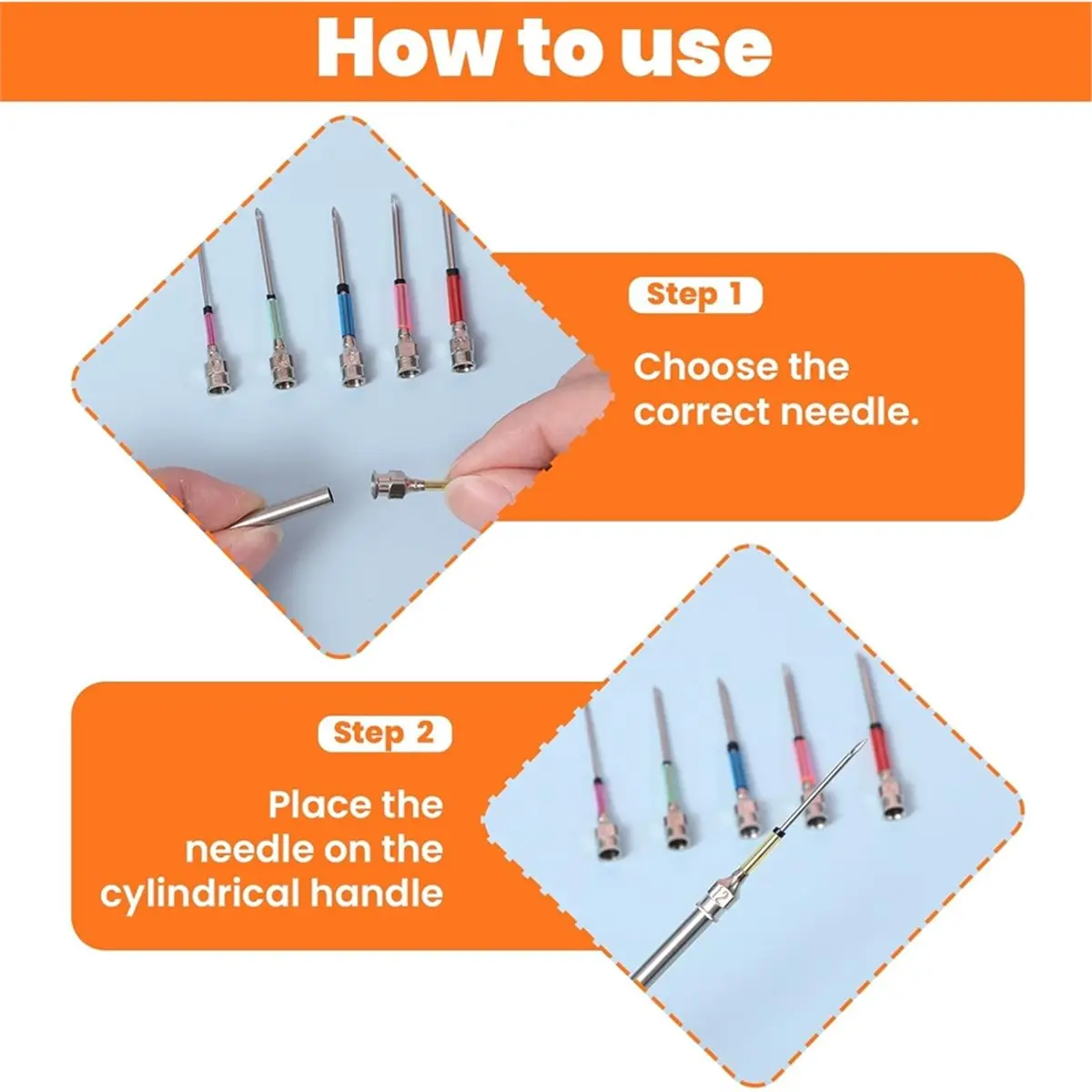 12 Pcs Punch Kit, Embroidery Wooden Handles Punch Tool Adjustable Needle,for Adult Beginners, DIY Craft