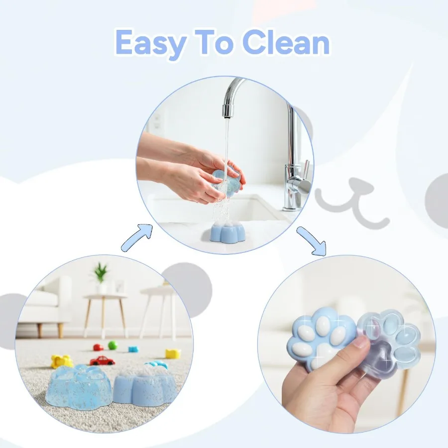 2Pack Taba Squishy Cat Paw Sensory Fidget Toys for Adults Anxiety Relief and Stress Reduction Soft Cute Kawaii Squishy Squeeze