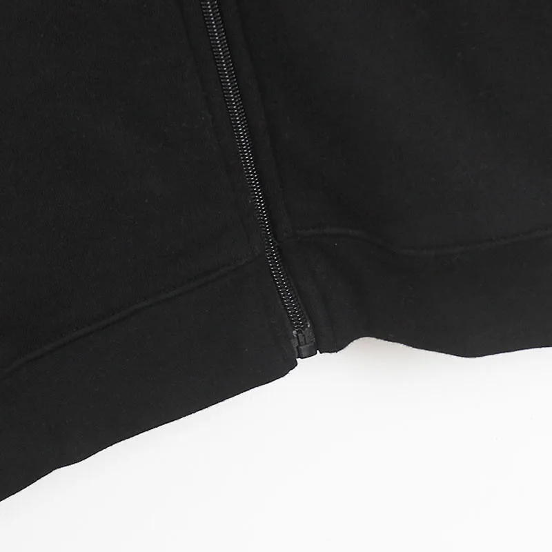 Disney Mickey Mouse Disneyland Embroidery Hooded Sweatshirt Women Zip Up Hoodies Fleece Jacket Tops Female Casual Streetwear
