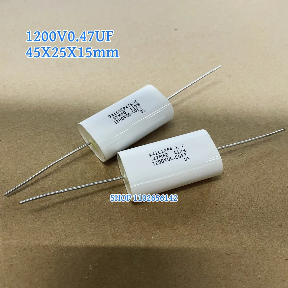 2PCS 1200V 0.22UF 0.47MFD CDET Snubber Film Capacitors 0.22MFD 1200VDC 941C12P47K-F 1200V 0.47UF 1200V non-inductive absorption