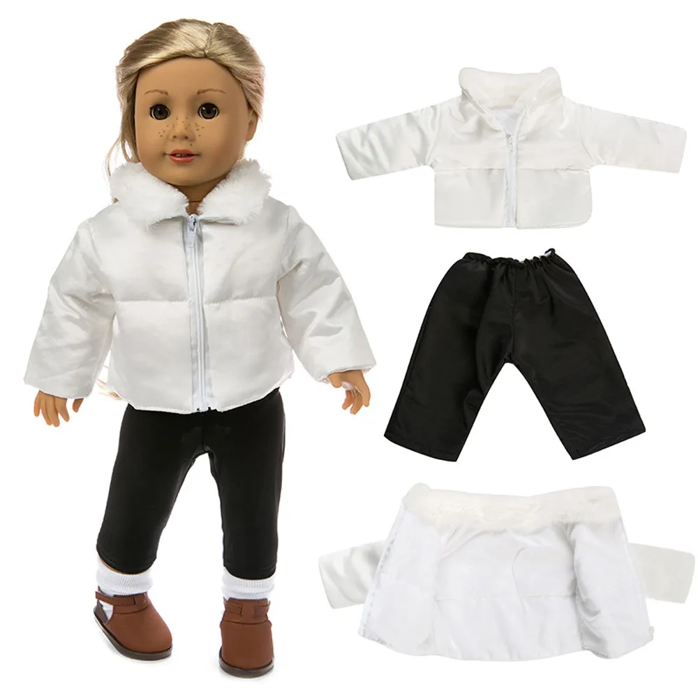 2024 New Down jacket + leggings Doll Clothes Fit For 18 inch/43cm baby newborn Doll clothes reborn Doll Accessories