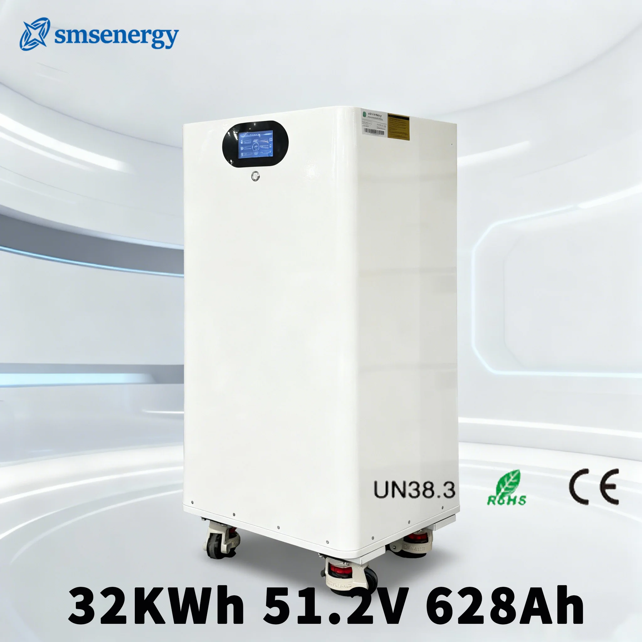 SMSenergy Easy Power 32kWh LiFePO4 Battery Hybrid Grid AC  628Ah 30-40KW Power Storage System Grade a for Garage/Farm/Village
