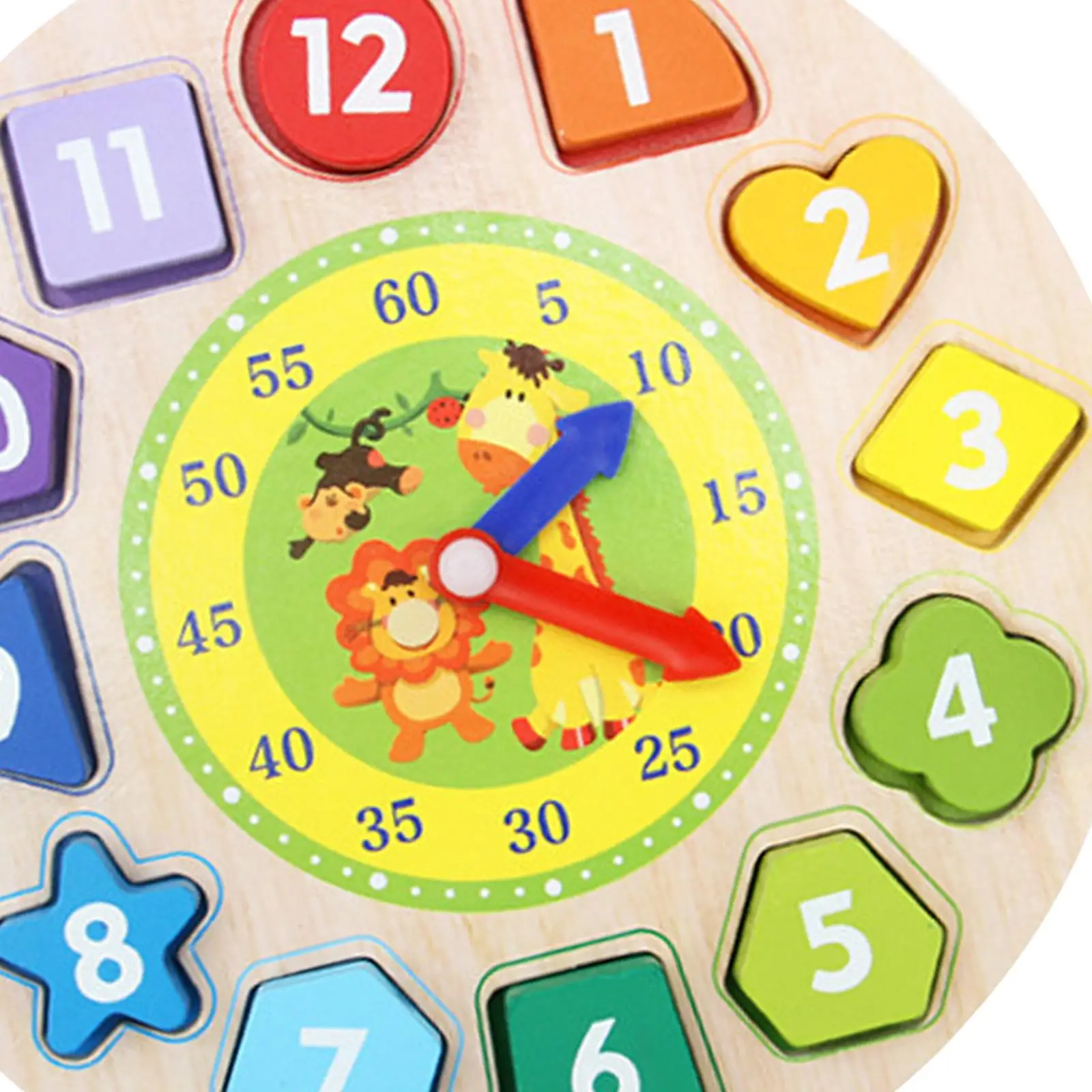 Horloge de tri de documents en forme de bois Montessori, éducation précoce, trieur de piles, puzzle