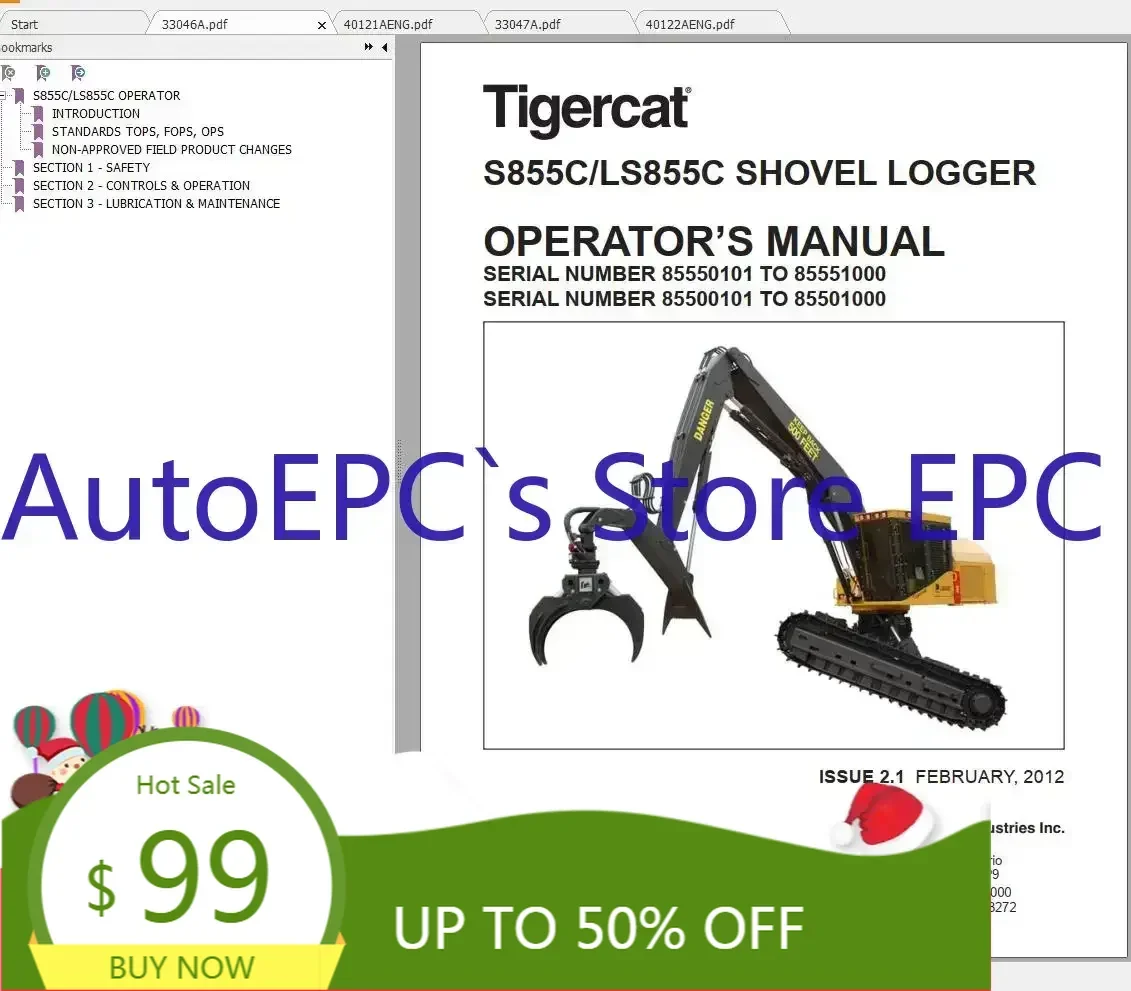 

AutoEPC Tigercat Machine 35 ГБ PDF 2021 Руководство по обслуживанию и руководство по эксплуатации DVD