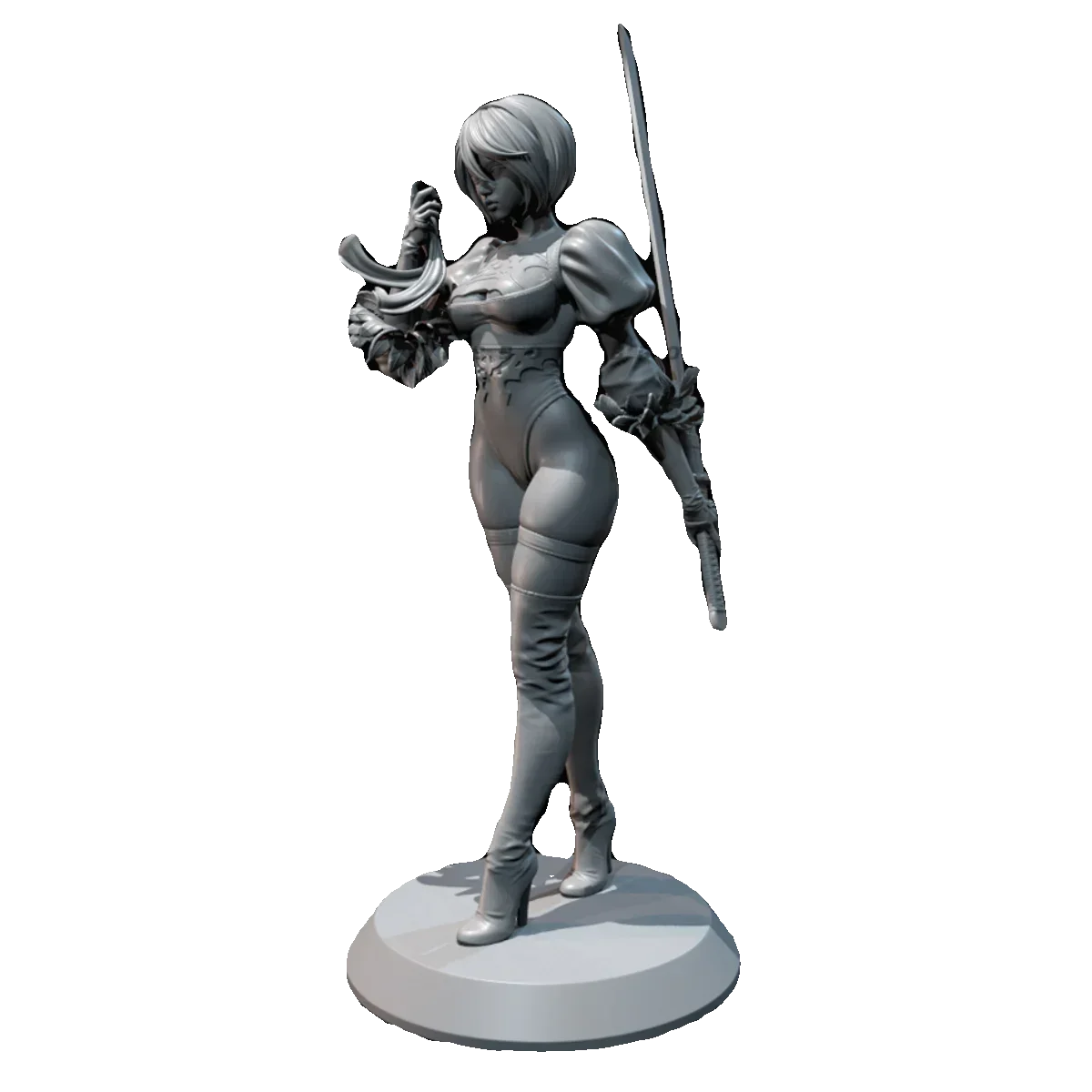 50mm 75mmResin model kits figure beauty colorless and self-assembled（3D Printing ) TD-6306/3D